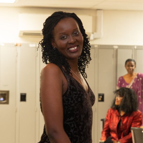 Woman smiling