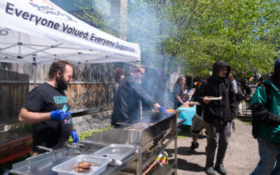 Centre 454 serves 335 lunches during first summer barbeque